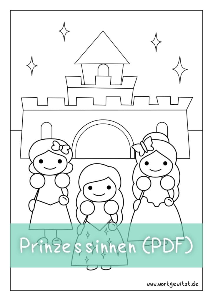 Downlaod Prinzessinnen mit Schloss als PDF
