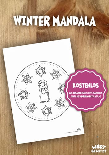 Kostenloses Winter Mandala
