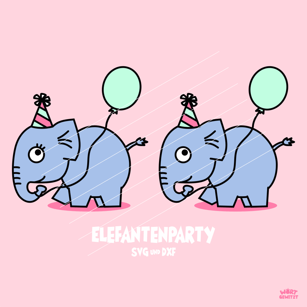 Plotterdatei Elefantenparty