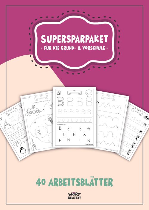 Supersparpaket - Arbeitsblätter für die Vorschule